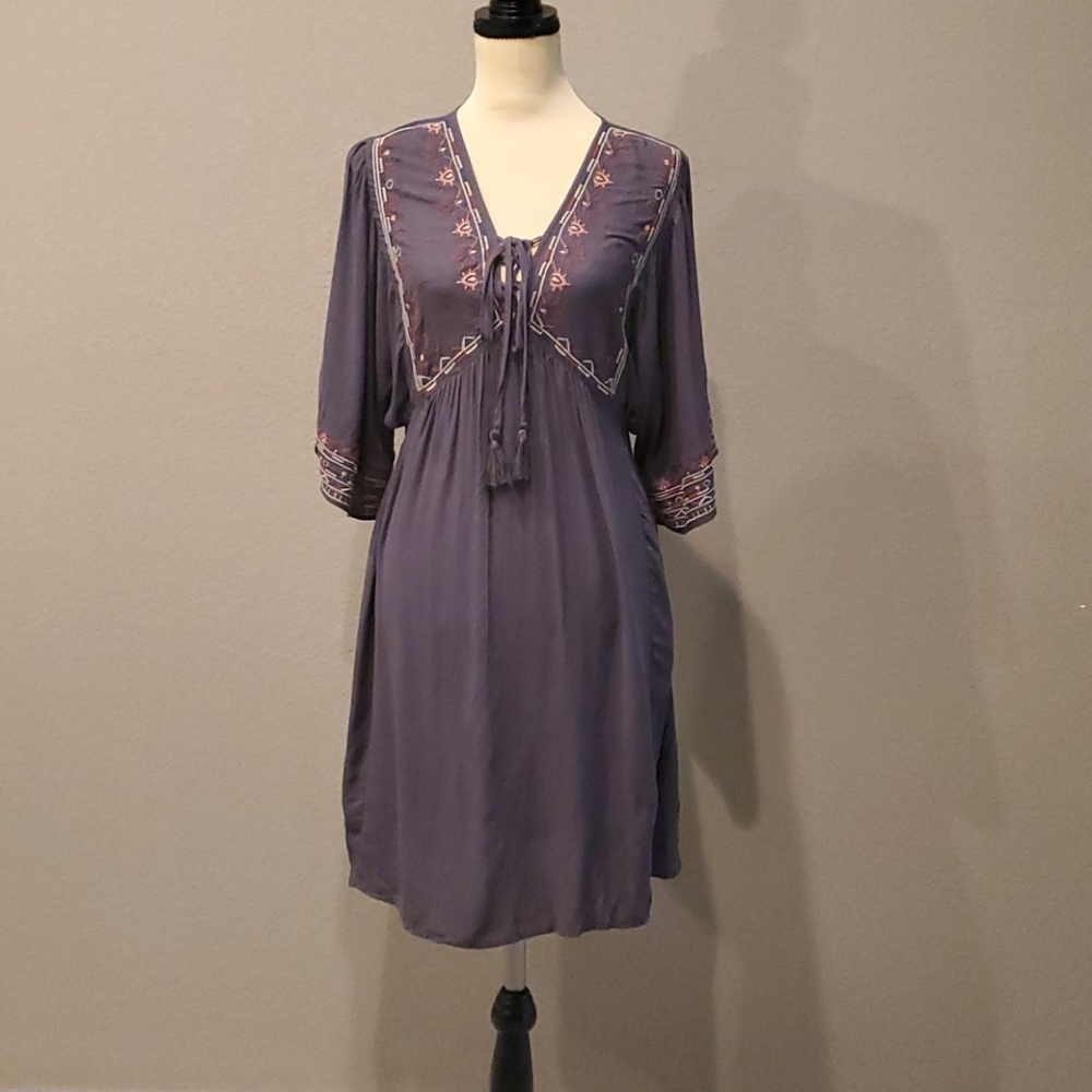 Boho Grey Dress